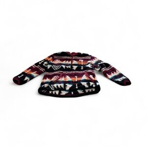 Hooey Multicolor Patterned pullover sherpa